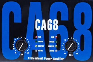 CA68 Professional Class H Audio Power Amplifier High Power Stable 2ohm 2*1600W Power Amplifier For Karaoke