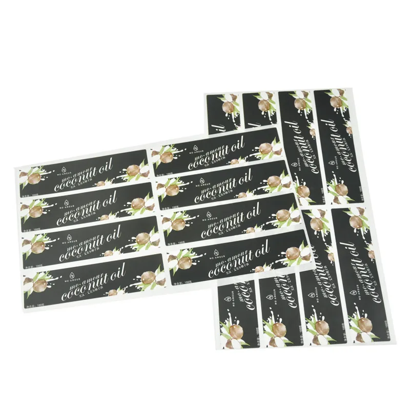 New Luxury Red Foil Wine Bottle Reflective Vinyl Sticker Custom Business Logo Waterproof Stickers Sheet