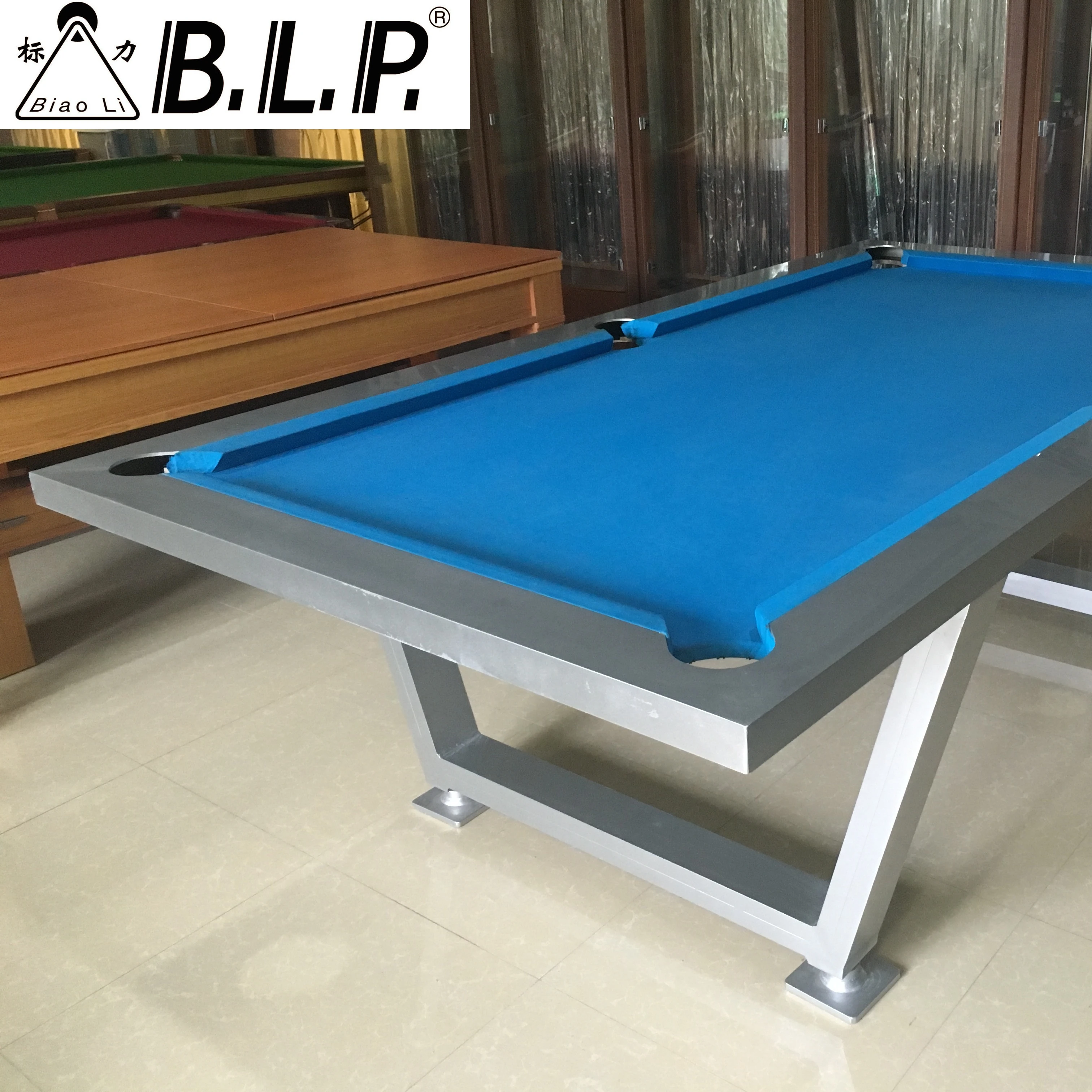 Biaoli BLP-OU-2 Waterproof Outdoor Pool Table Slate table with Aluminuin Frame Billiards Pool Table