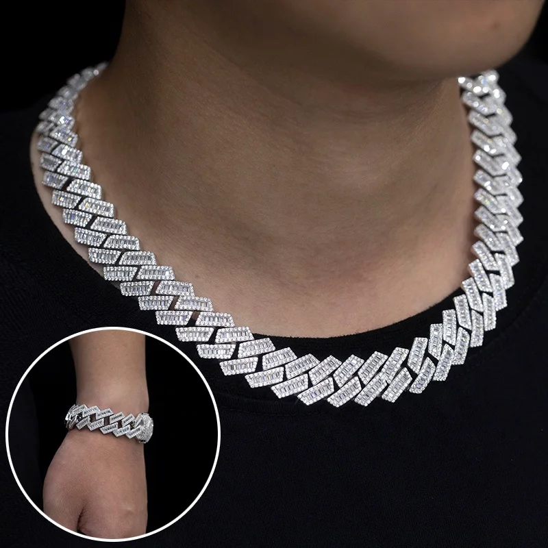 Authentic 12MM Vvs Diamond Cuban Link Bracelet with Factory Direct Pricing for a Versatile and Stylish Addition