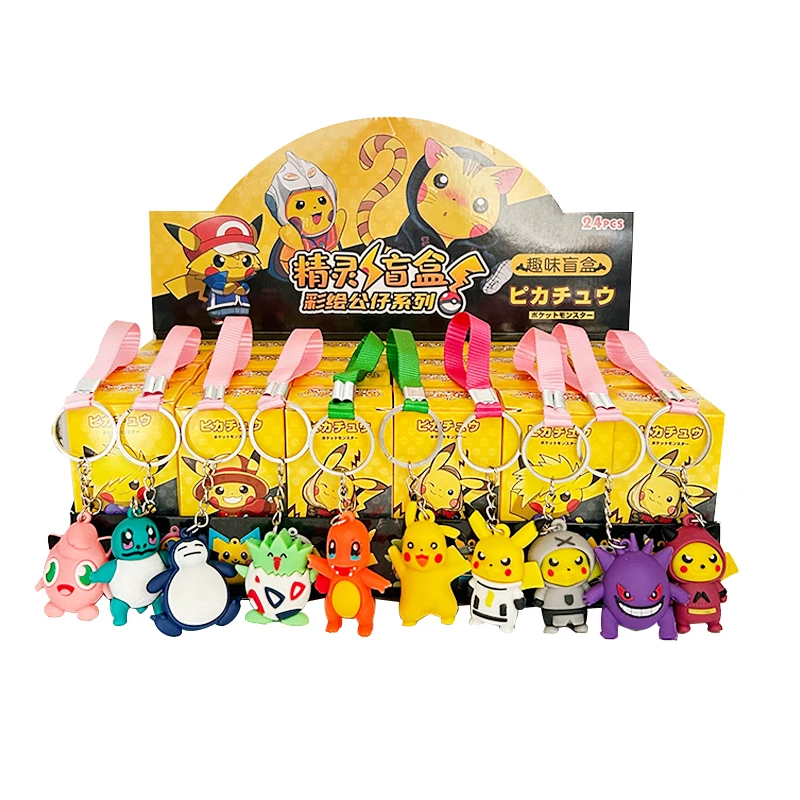 Аниме шторка брелок Подвеска экшн-фигурка ПВХ Покемон коллекционные игрушки для подарка