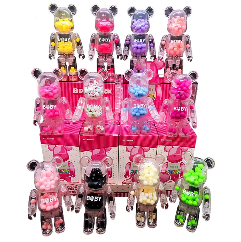 12 моделей/набор (8 см), прилив бренд Bearbrick мкм Макарон слепой ящик насильственного виниловые фигурку с штучной упаковке