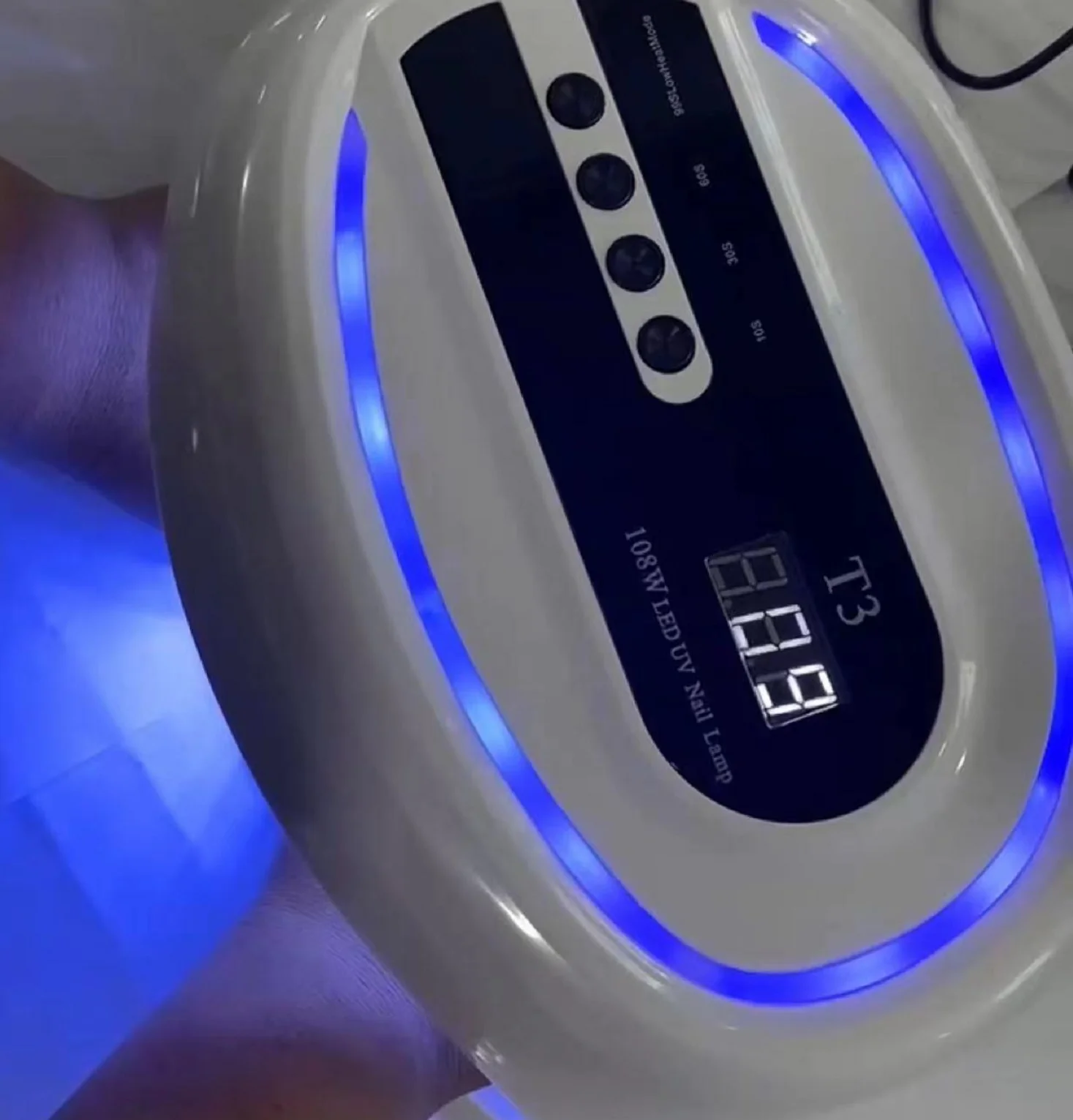 Оптовая продажа Высококачественная УФ-лампа T3 108 ВТ инструменты для маникюра в салоне умная Светодиодная лампа гель-лака ногтей УФ/Светодиодная