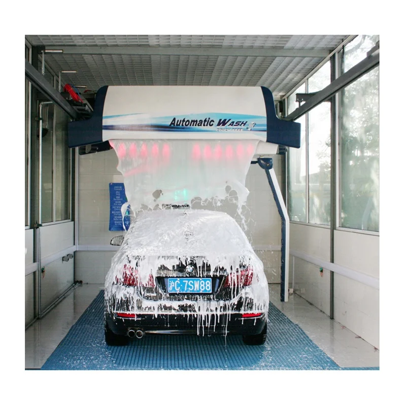 automated washing equipment with Over Glow Hi-Gloss Lava Foam System
