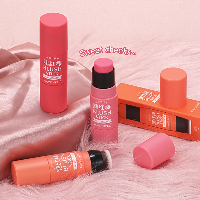 Maycheer Custom Face Makeup Liquid Blush Stick Oem Wholesale High Pigment Long Lasting Waterproof Natural Highlighter Makeup 8g