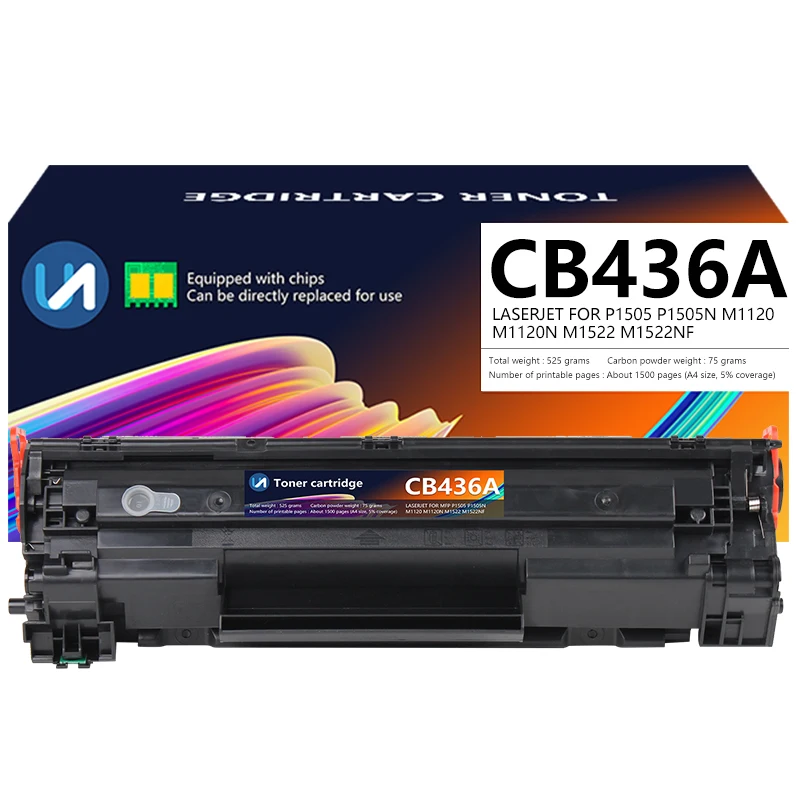 CB436A для hp тонер-картридж подходит лазерного принтера P1505 M1120 M1522 P1002 1003 1004 1005 1006 1009 ce505