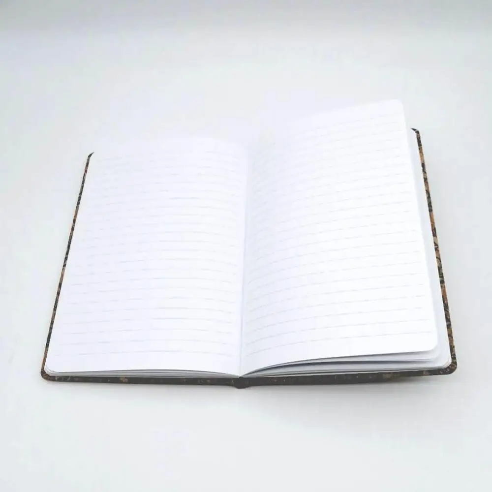 2020 New Arrivals A5 Size hardcover Art Flower Grass Natural Transfer Cork Pu wood  Notebook