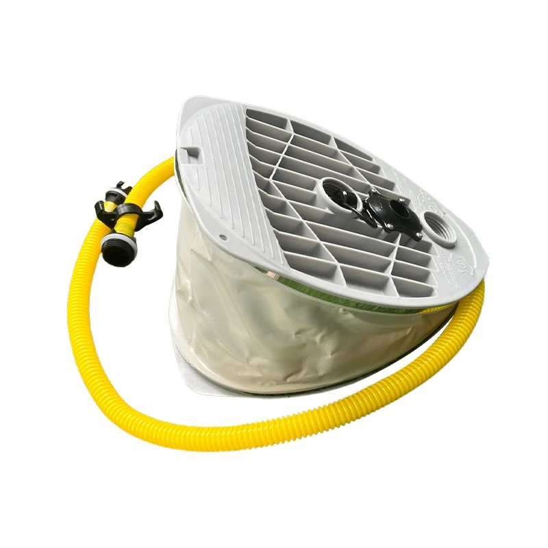 Outdoor emergency manual air pump foot air pump for inflation and deflation portable inflatable boats fishing