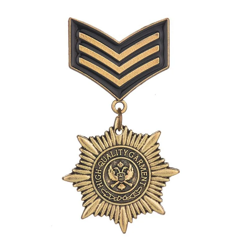 China Supply Wholesale Medal Metal Pins Sport Brass Medal Custom Army Military Style Military Medals