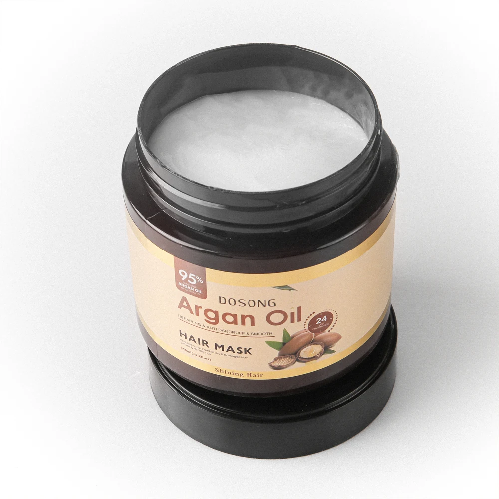  Wholesale Private Label Custom Logo 100% Organic Argan Oil Hair Mask For Dry Or Damaged