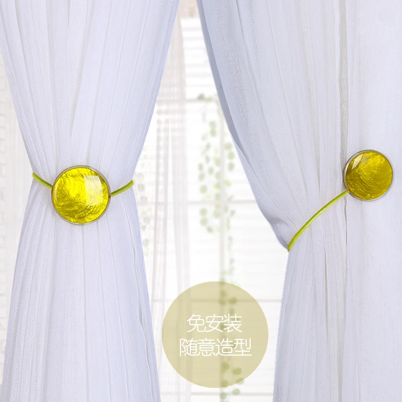 
Resin Flower Vintage Magnetic Curtain Tieback Curtain Buckle [1 Pair] for Home Decoration 