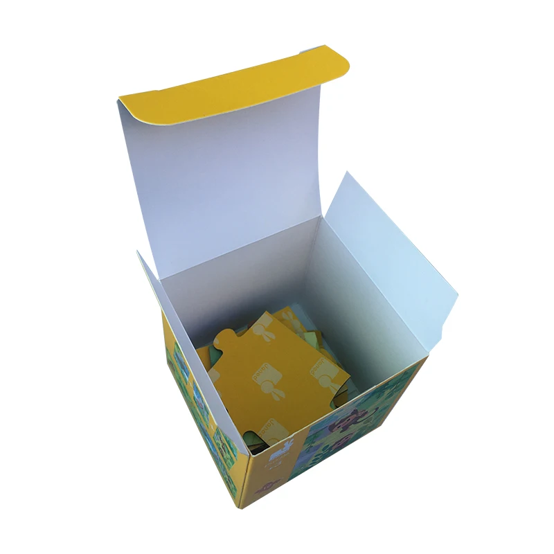 12 24 36 48 piece kids mini puzzle game with color box