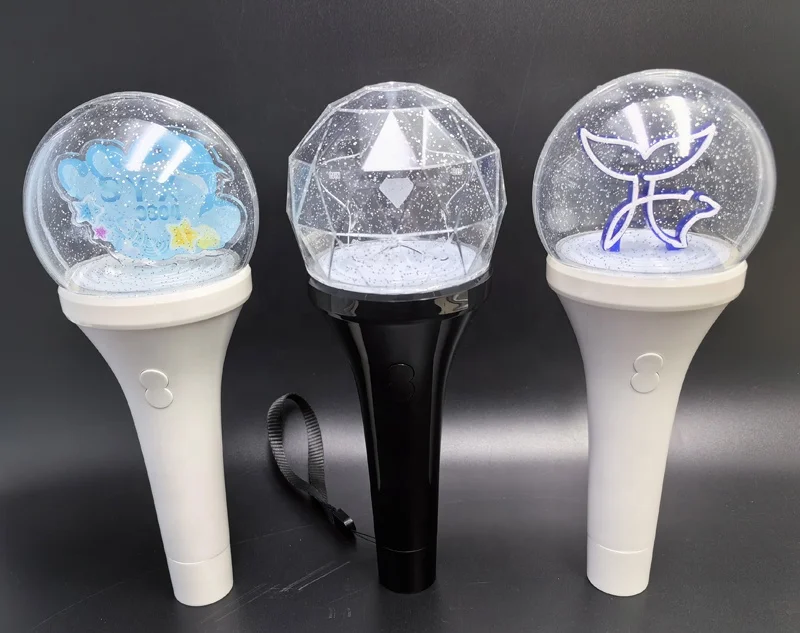 OEM Factory Customized Pattern LOGO Ball Led Stick Events Kpop Glowing Light Stick Concert