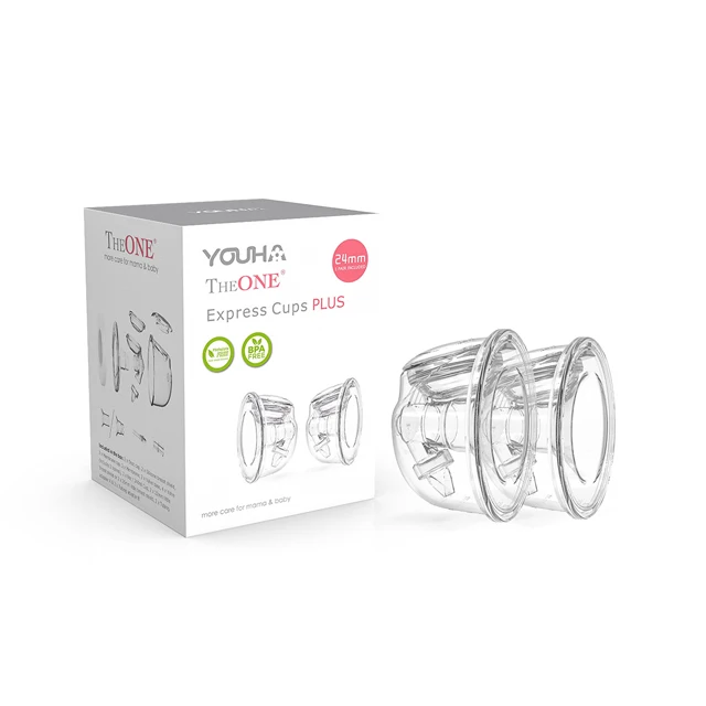 YOUHA Latest design new concept hands free wearable breast pump collection cup with Sealed Lid