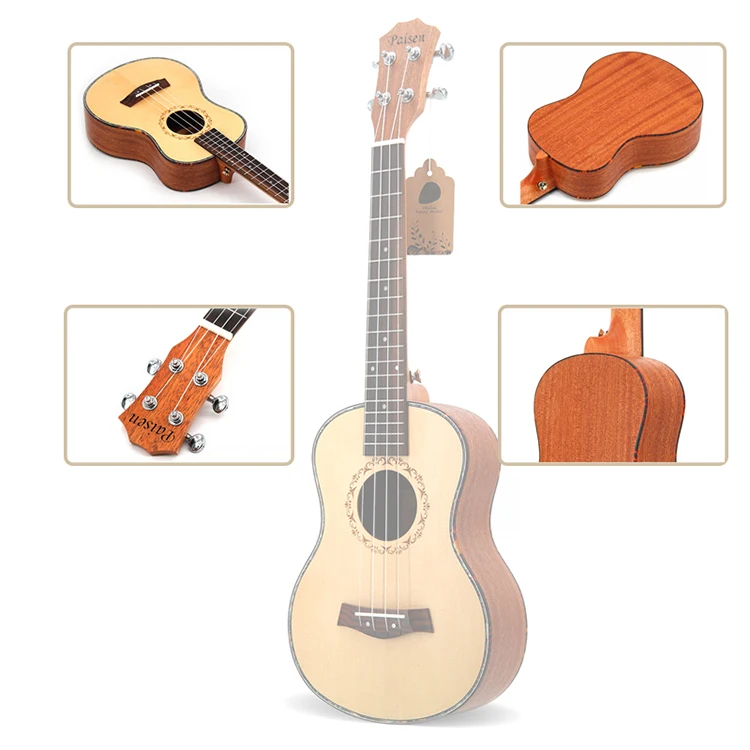 Polyester Kit Tenor Guitar Amplifier Diy Pickups Bass 4 String Musical Instruments Ukulele Concert 23 Inch Ukulele