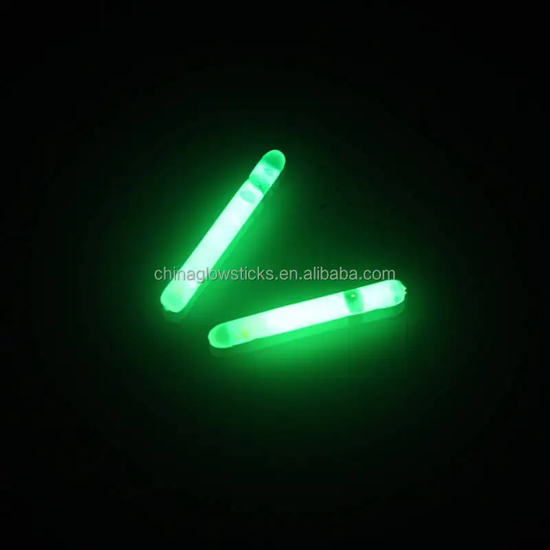 glow sticks popular for fishing chemical light sticks 1.5inch glow stick night fishing float customize