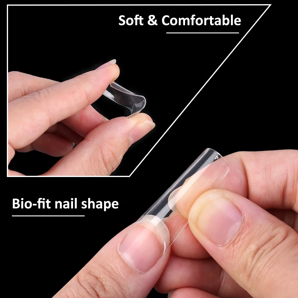 Gelsky Wholesale 100 Pcs Nail Tips False Gel Nails Private Label Nail Tips