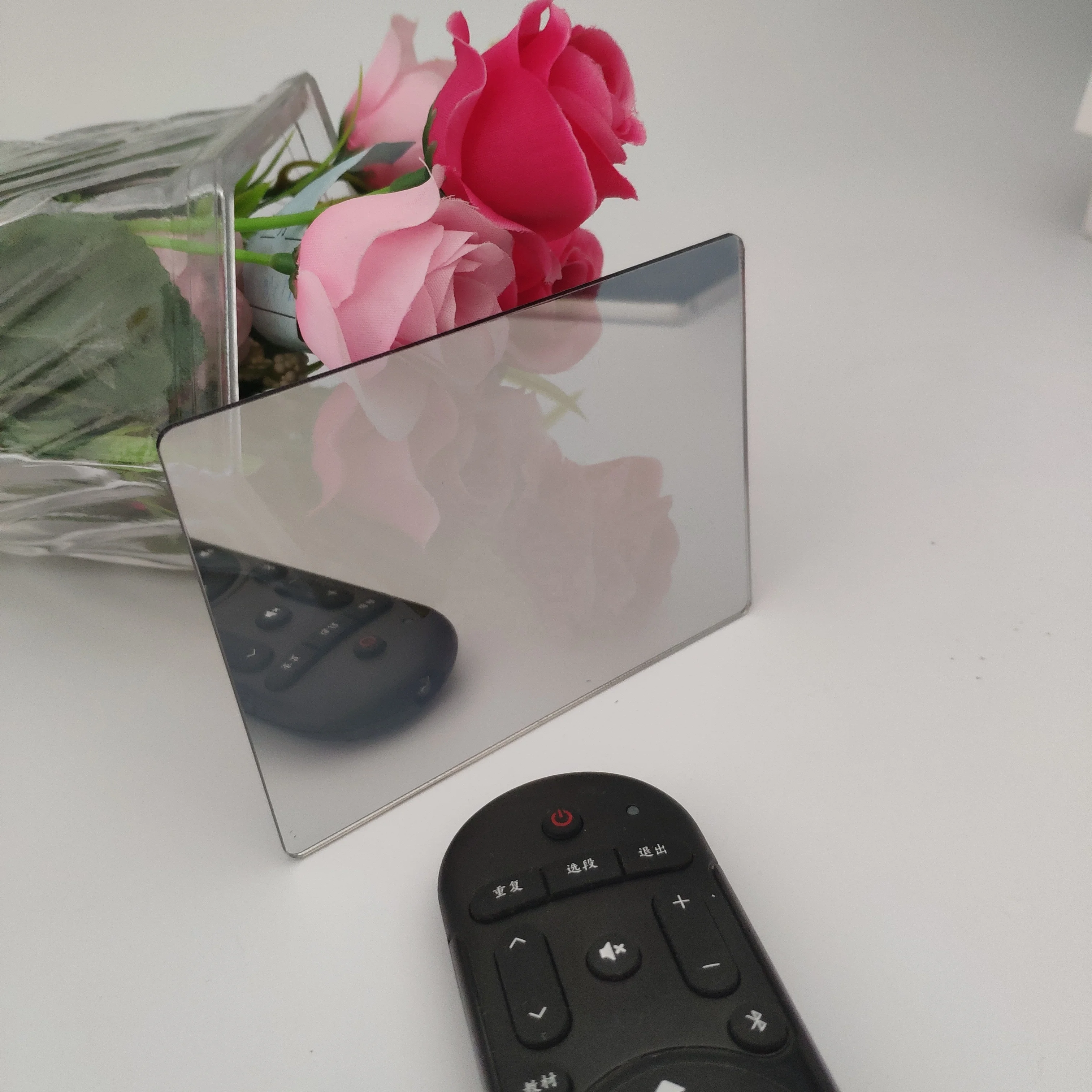 High light transmission plastic two way mirror sheet and cutting service infinity mirror