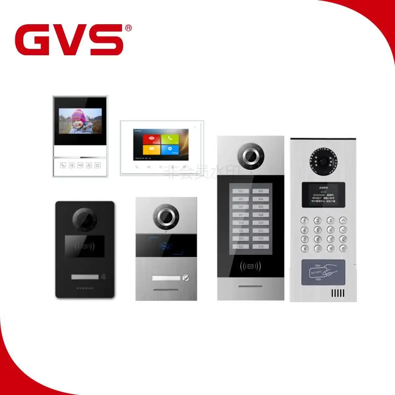 China 2 Wire Analog Video Door Phone Support Video Intercom /Monitoring And Unlock Doors Via IC Card Reader