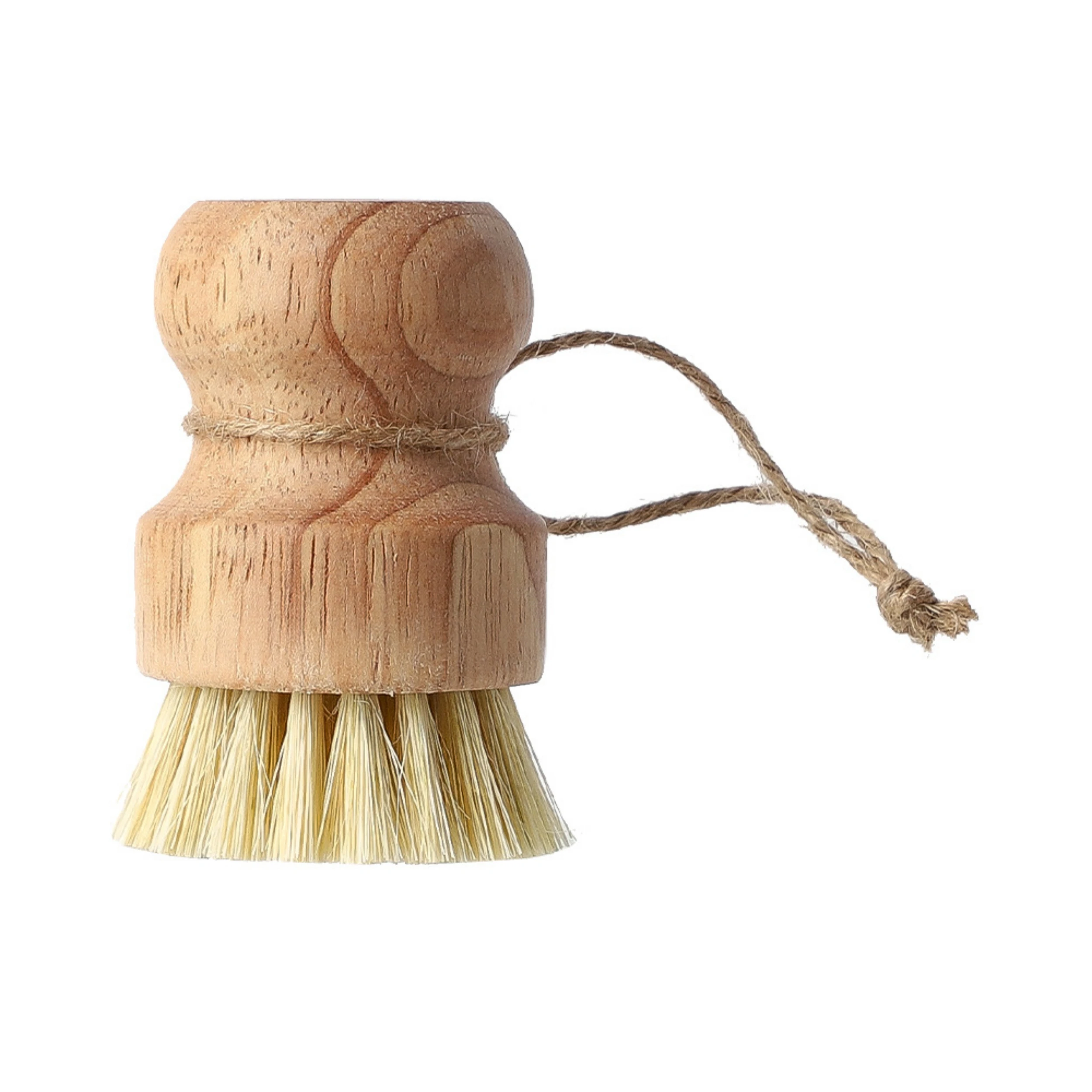 Hot Selling Kitchen Cleaning Brush Bamboo Wooden Wood Sisal Bristles Brushes for Vegetable Fruit Dish Pot Plate Scrubber