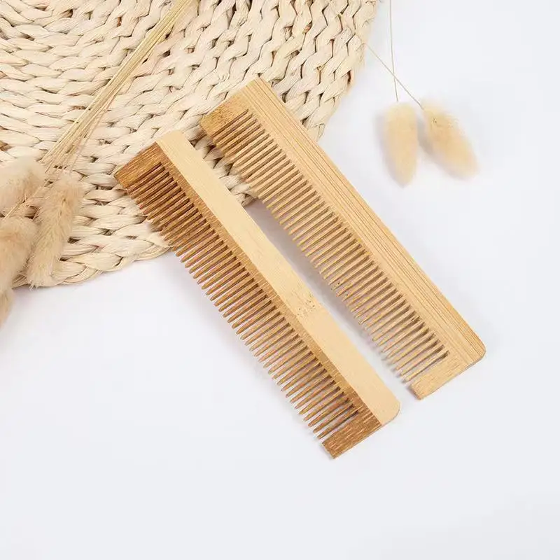 Eco degradable bamboo hair combs for hotels and travel