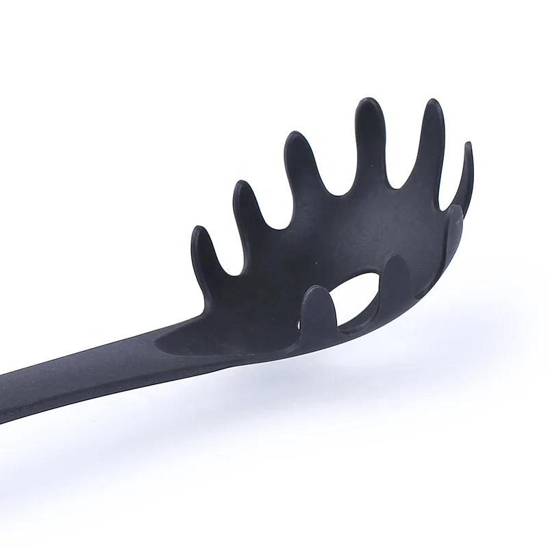 Food Grade Non-stick Heat Resistant Nylon kitchen Cooking Utensil Slotted Spaghetti Spoon Pasta Server