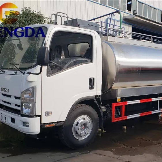 Isuzu 4x2 3000/5000 литров из нержавеющей стали небольшой транспортный грузовик-цистерна с молоком