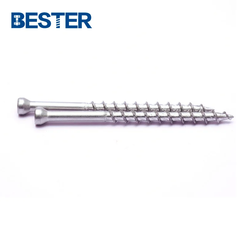 stainless wood decking screw tornillo de aglomerado cylinder head composite deck screws