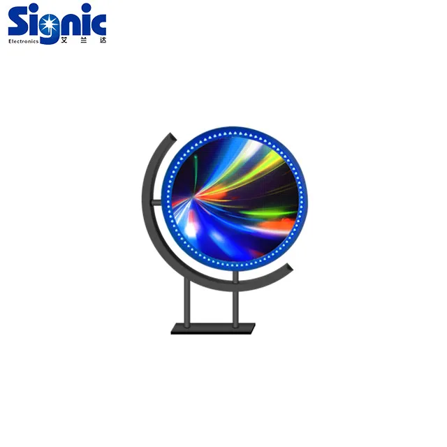 Creative circular logo led signboard customized LED screen /full color round led display