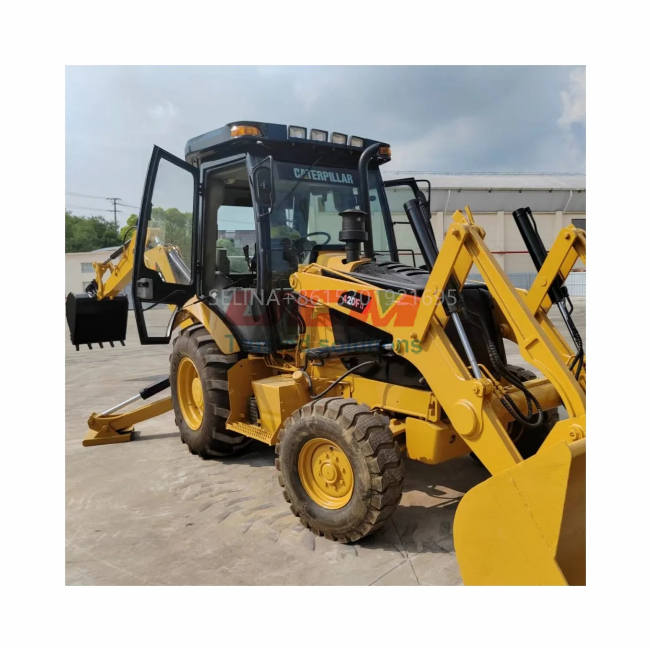 Japanese Caterpillar 420f secondhand backhoe loader
