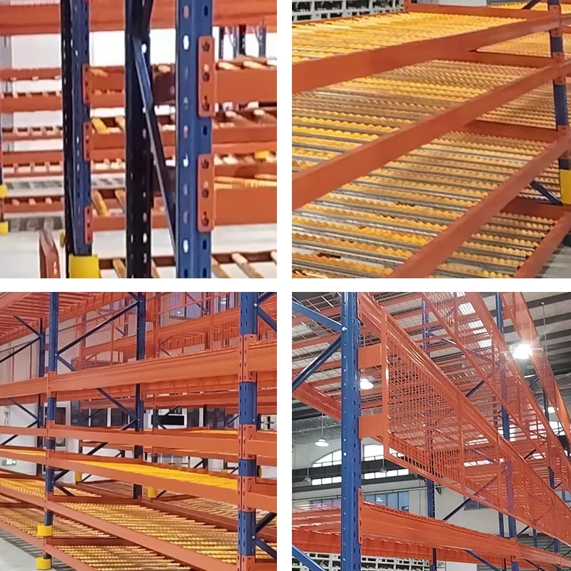 High Quality Warehouse Pallet Rolling Rack Aluminium Alloy Strong Load Bearing Rack