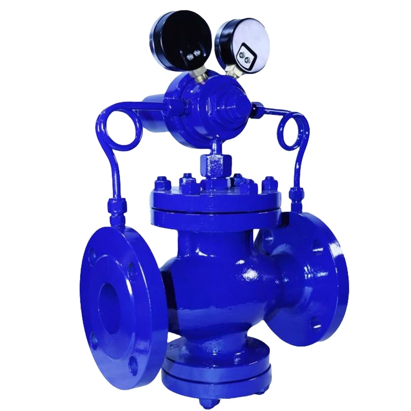 Flange Connection Straight Through Manual Adjustment Cast Steel High Pressure Gas Reducing Valve