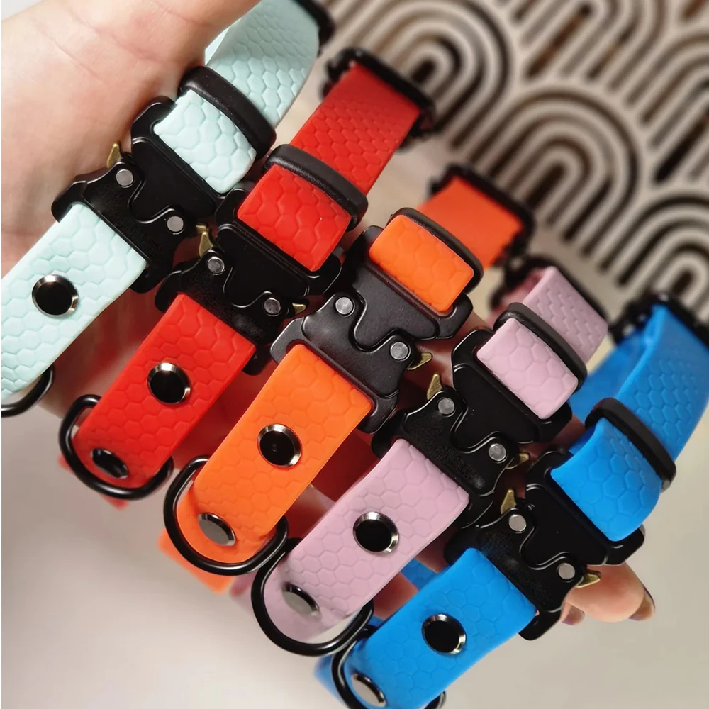 Side Release Buckle HEXA Webbing Dog Collar available in a large size range to make it suitable for all breeds and sizes
