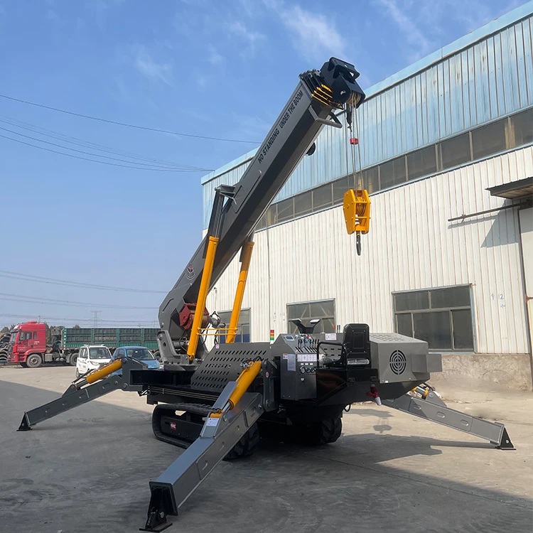 CHINA High quality  Factory spider crane 3ton 5ton 10ton 12ton 20ton 15m spider crane with man basket