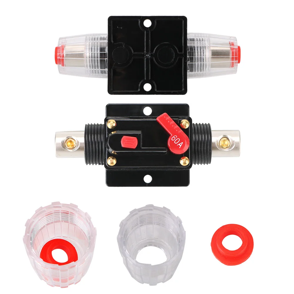 100A Car Truck Audio Amplifier 12V/24V Circuit Breaker Fuse Holder Resettable Insurance Resettable Insurance