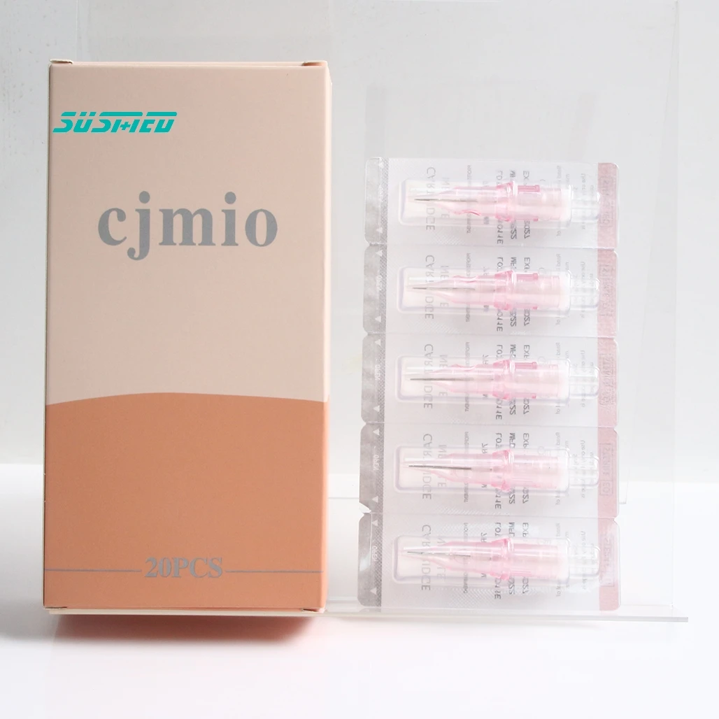 OEM Logo Box Stainless Steel Disposable Membrane Sterilized SMP Permanent Makeup Magnum Tattoo Needle Cartridge