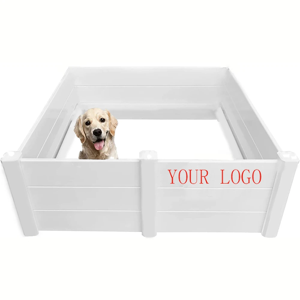 Novelty Indoor Waterproof Friendly Easily Assembled White PVC Vinyl Playpen Plastic Whelp Box Animal Whelp Box For Pregnant Dogs