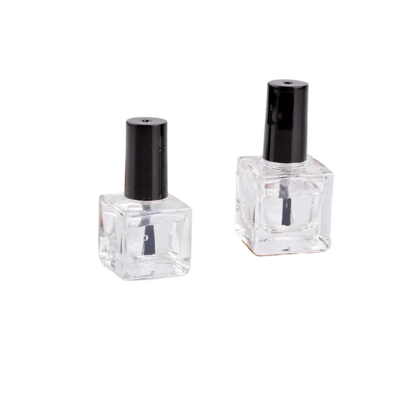 Nail Art Supplies Square Glass Empty Bottle 8ml 10ml Nail Polish Empty Glass Bottle