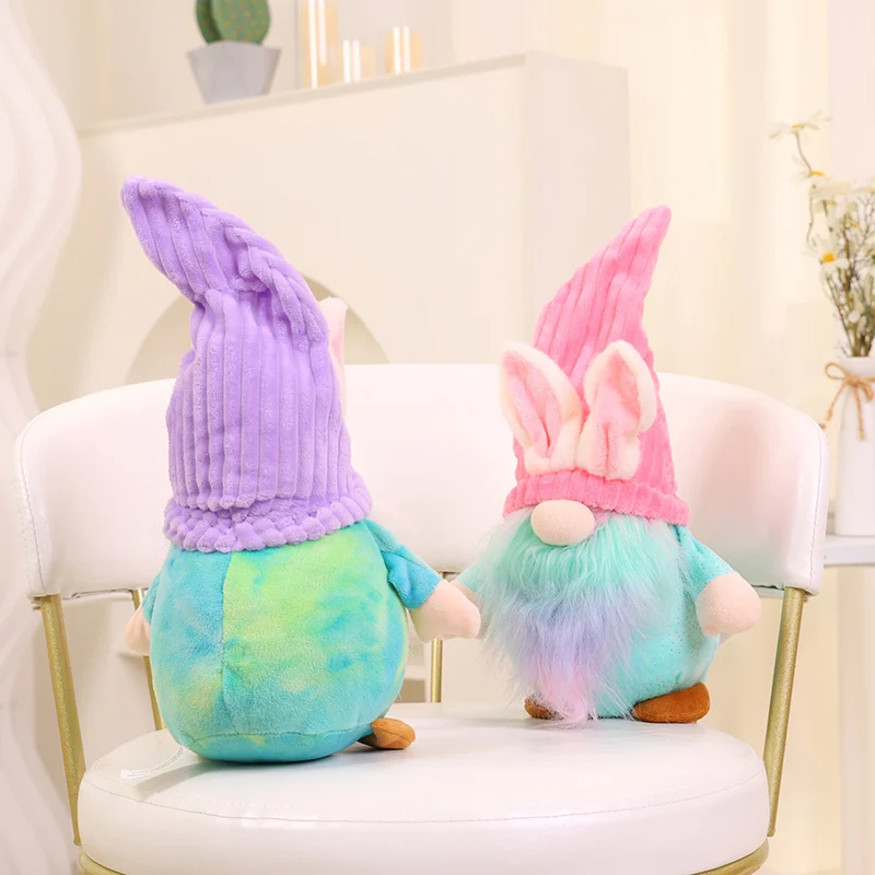 Plush Easter Gnome Plush doll plush toy Santa dwarf stuffed toy for Easter Decoration Table Ornaments