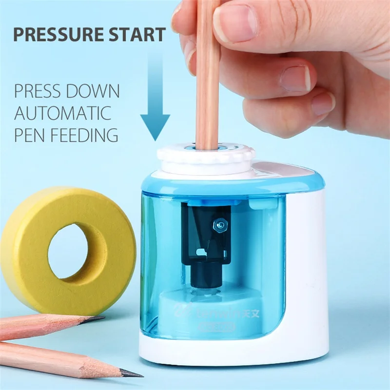 Tenwin 8005 Easy to Operate Dual-Purpose Electric Pencil Sharpener for Students Classroom