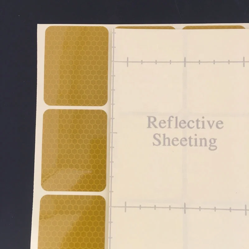 High Visibility Diamond Grade Reflective Bike Helmet Stickers PVC PET Prismatic Hologram Printable Sheeting for Night Riding