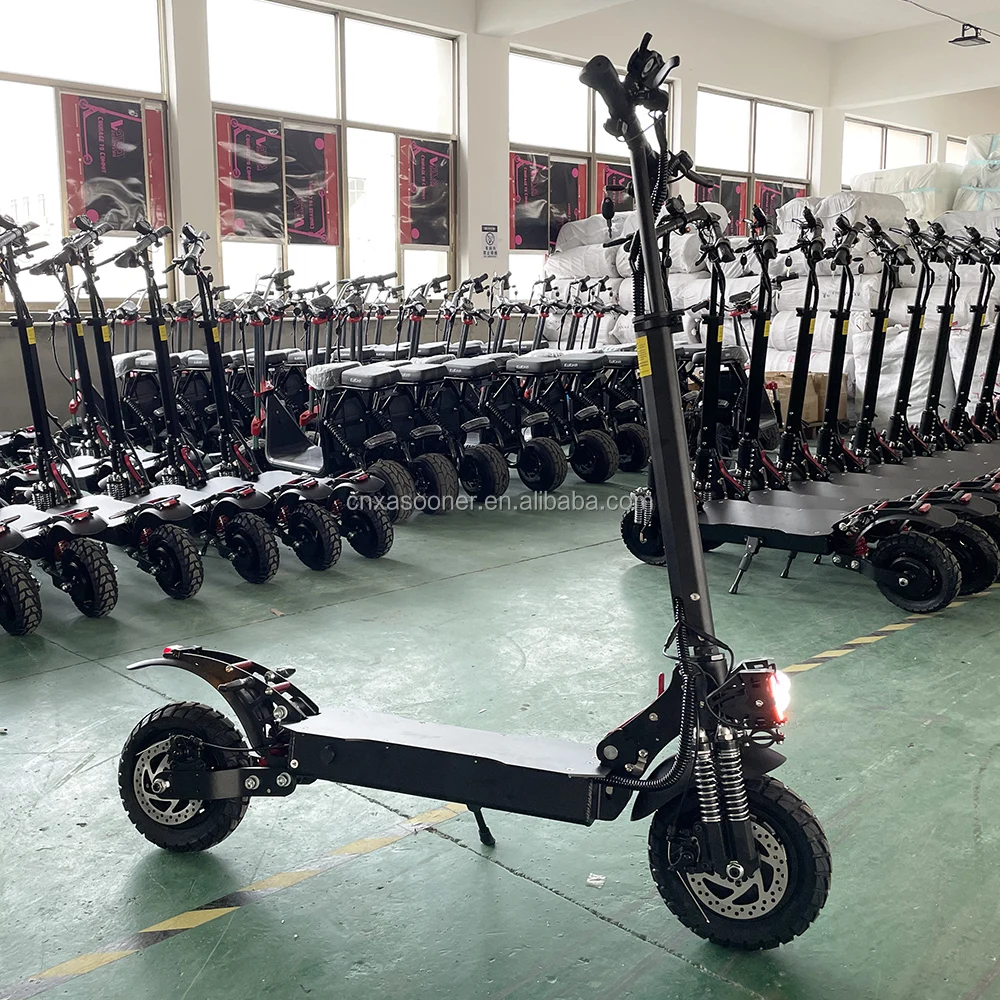 EU UK Fast 1200W*2 Dual Motor Electric Scooter Offroad 10inch