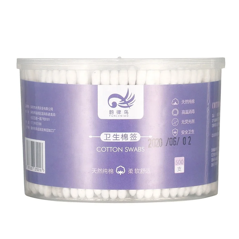 NO MOQ cotton swab soft Natural bamboo Stick Cotton Swabs Bud