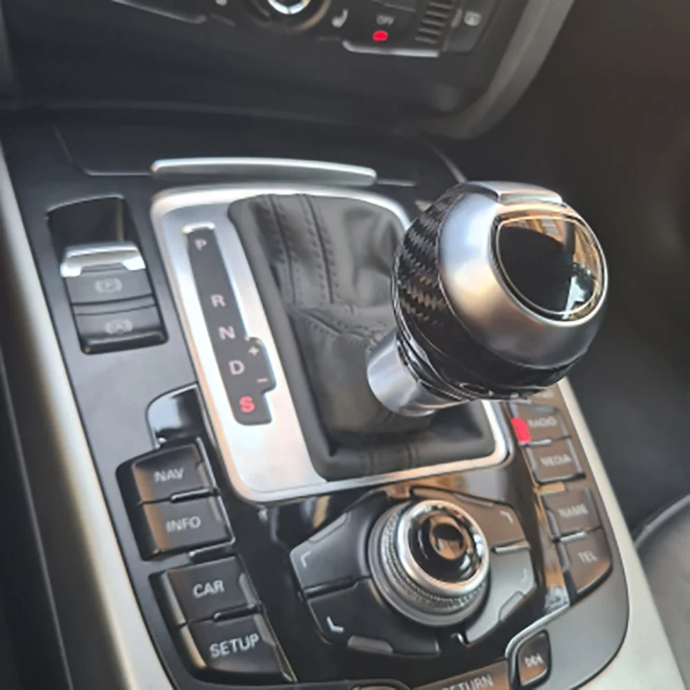Ручка переключения передач из углеродного волокна для Audi A4 B8 B9 A3 S3 RS3 Q3 S6 RS6