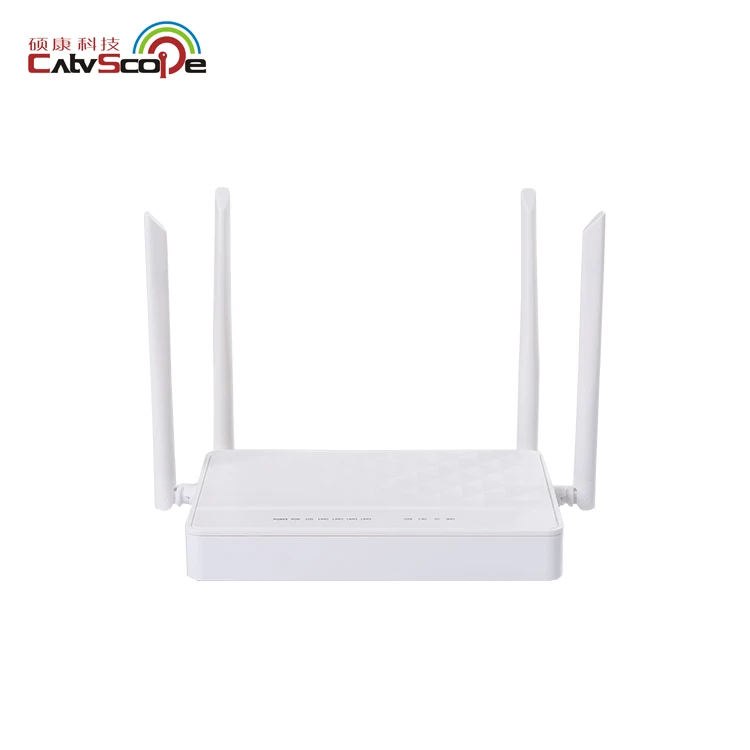 Dual Band gpon wifi router  gepon customized ports 5dBi 4 antennas onu ac ftth  xpon wifi router xpon gepon onu