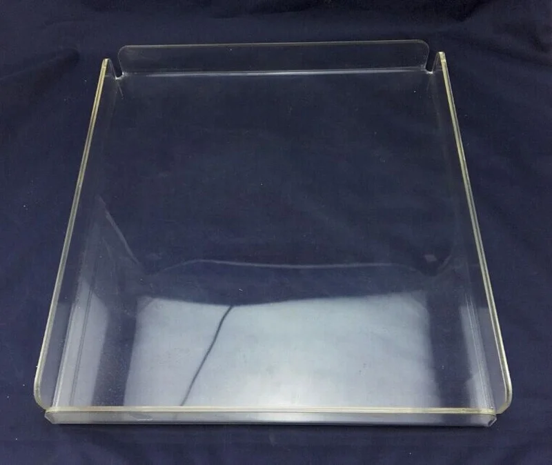 wholesale lucite tray custom size fluorescent acrylic serving tray clear acrylic trays