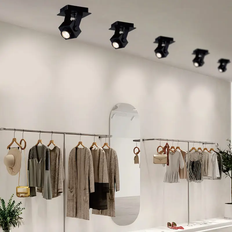 Современный Стиль 12 Вт отель белый Хрустальный Объектив потолочный Точечный светильник светодиодные прожекторы