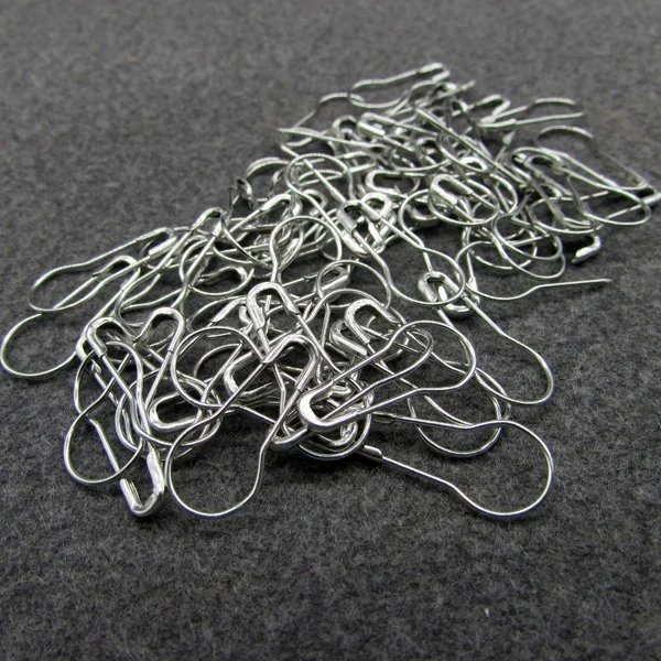 Wholesale Nickel Safety Pin Pear Shape Brass Safety Pin