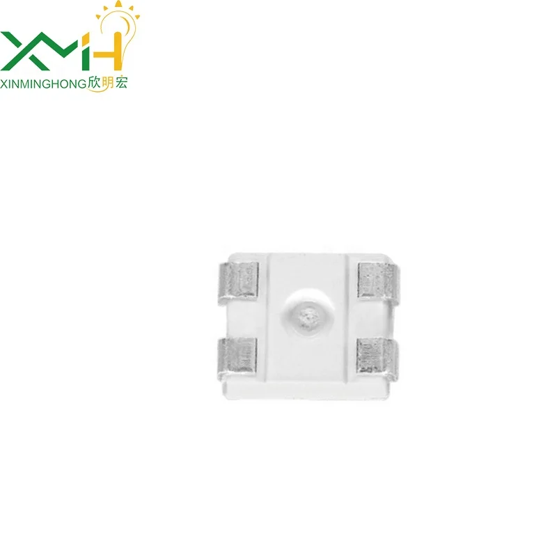PLCC-4 3528 red SMD LED with dome lens diode, small angle, 0.2W, 60mA, for automotive lighting LED