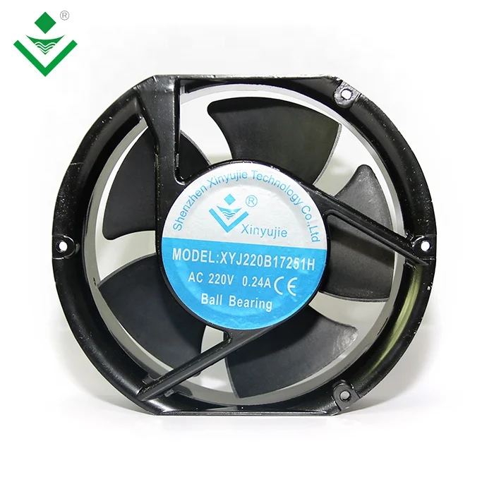 Large air Volume 17251 12/24/48V Axial Fan Waterproof IP67 2/3/4 Pins Dc Cooling 172x152x51mm